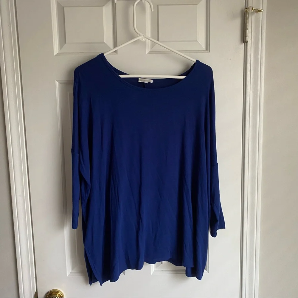 Charming Charlie Southwest Style Dark Blue Shirt M NWT - Picture 1 of 3